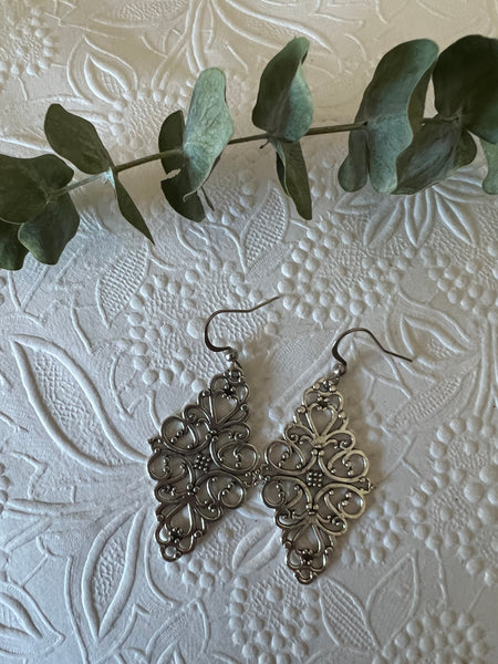 Boucles oreilles dentelles vintages Comme un ange