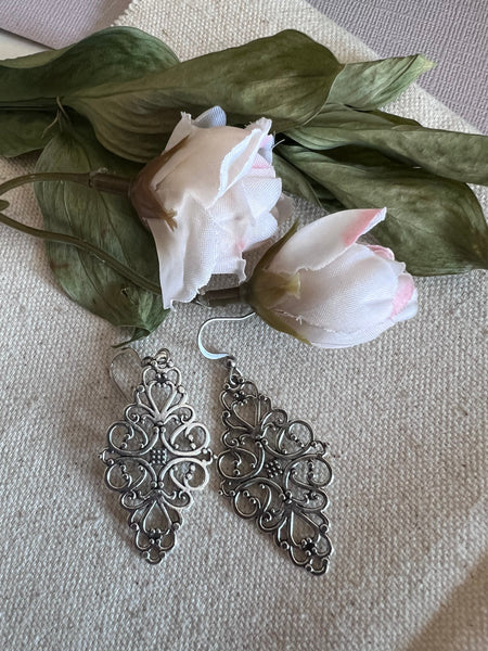 Boucles oreilles dentelles vintages Comme un ange