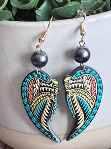 Bijoux boucles oreilles boho ailes anges Comme un ange