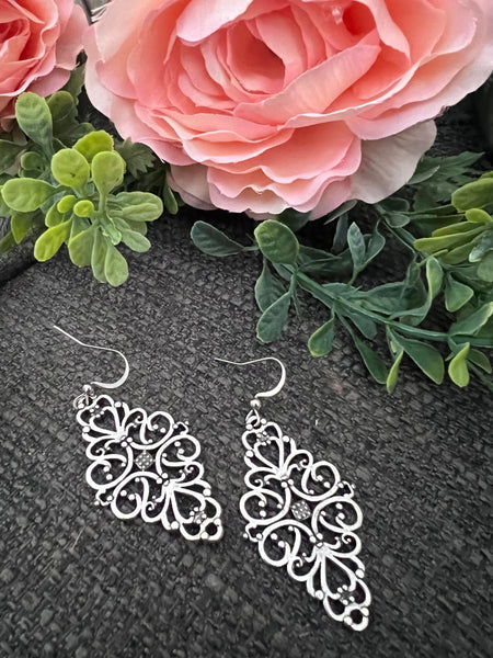 Boucles oreilles dentelles vintages Comme un ange