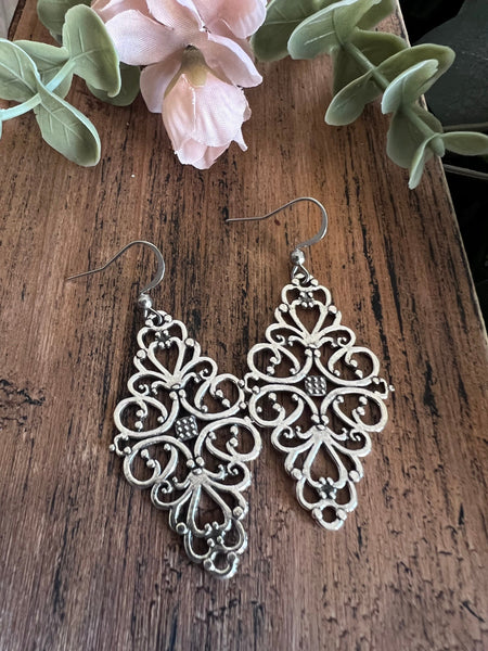 Boucles oreilles dentelles vintages Comme un ange