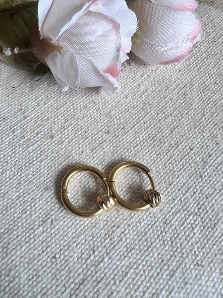 Boucles oreilles anneaux stainless Comme un ange