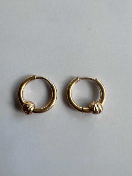 Boucles oreilles anneaux stainless Comme un ange