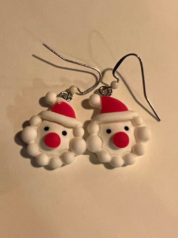 Boucles oreilles père noël  bijoux de Noël Comme un ange
