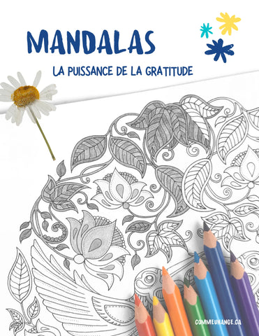 MANDALAS GRATITUDE  LIVRE PDF A IMPRIMER ET COLORIER Comme un Ange